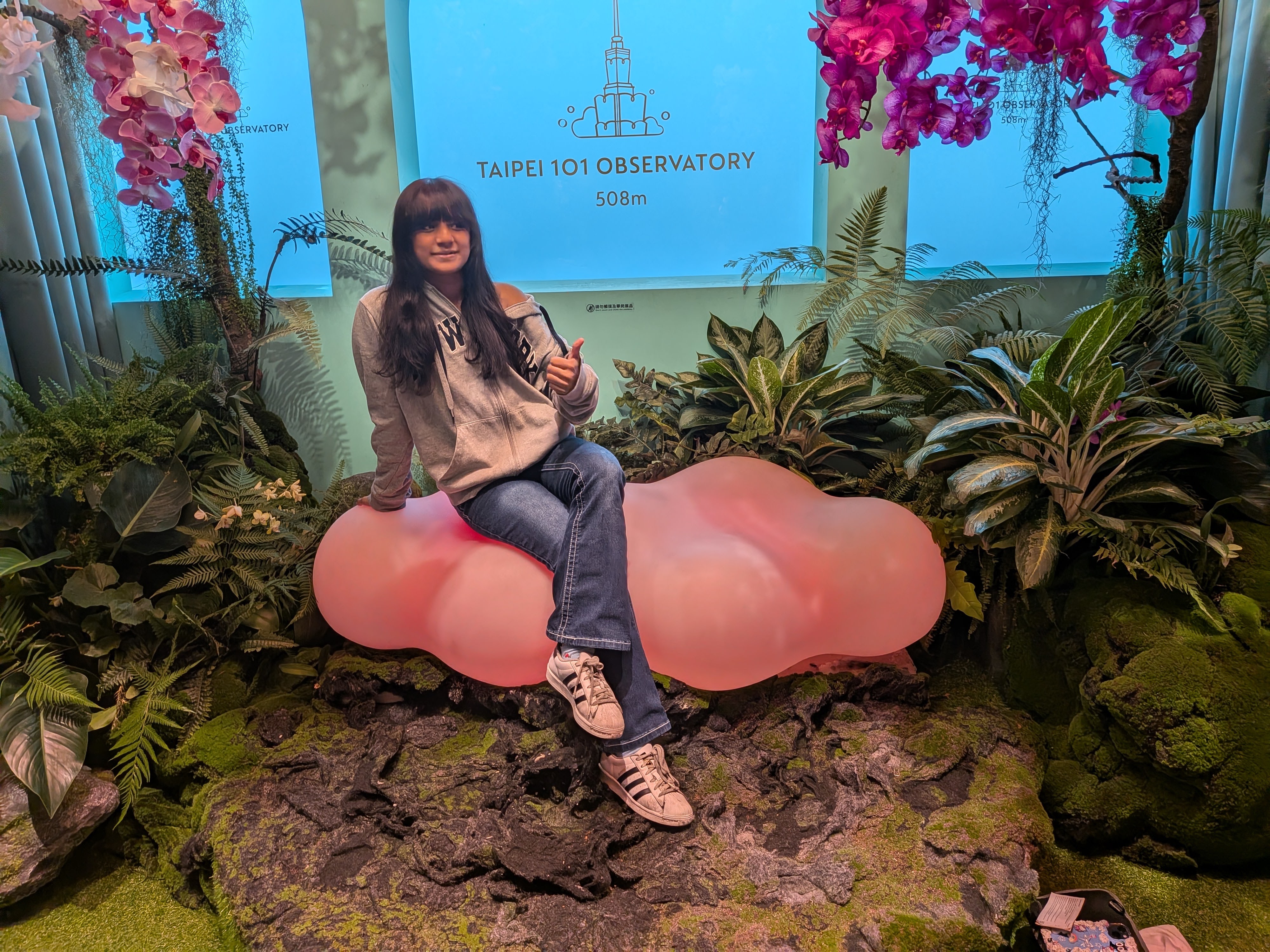 Lu at the Taipei 101 Observatory