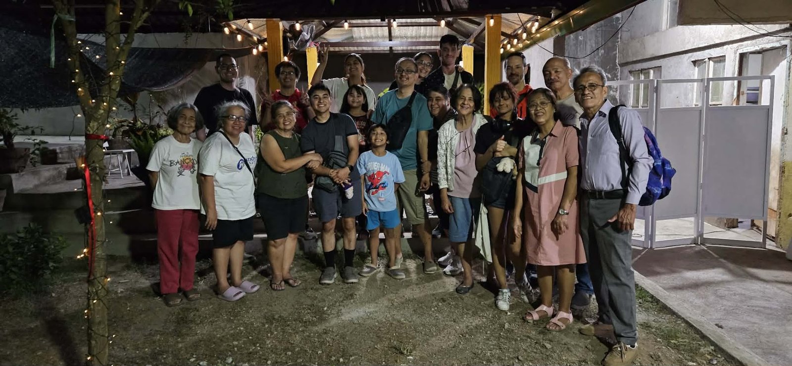 Lu with the Calica clan in the Philippines